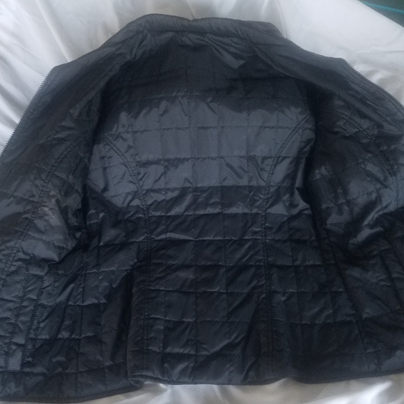 Real Leather Blk Insulated Reversible Jacket Sz S - Picture 2 of 5